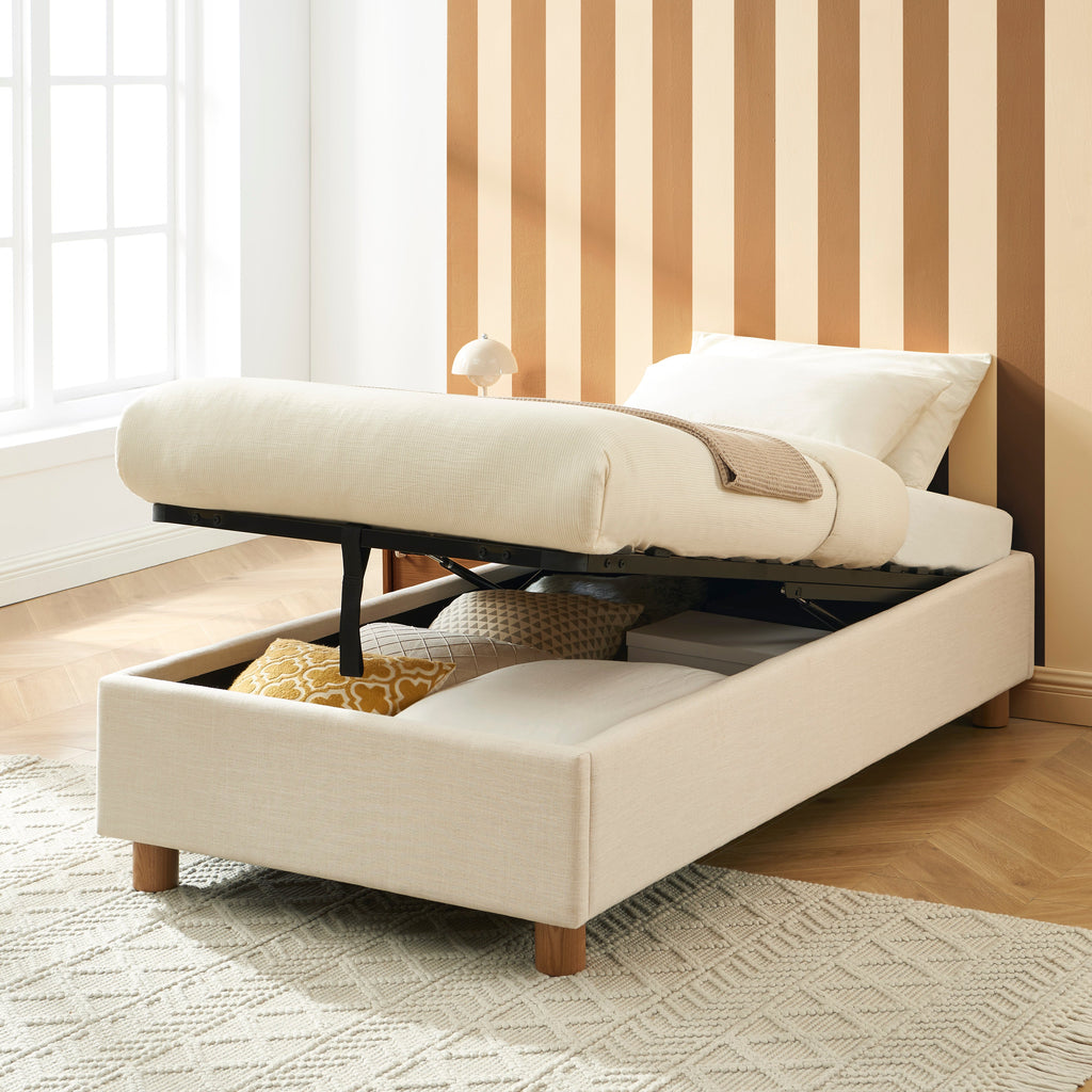 Korall - Lit Enfant - Tissu - Beige Lin