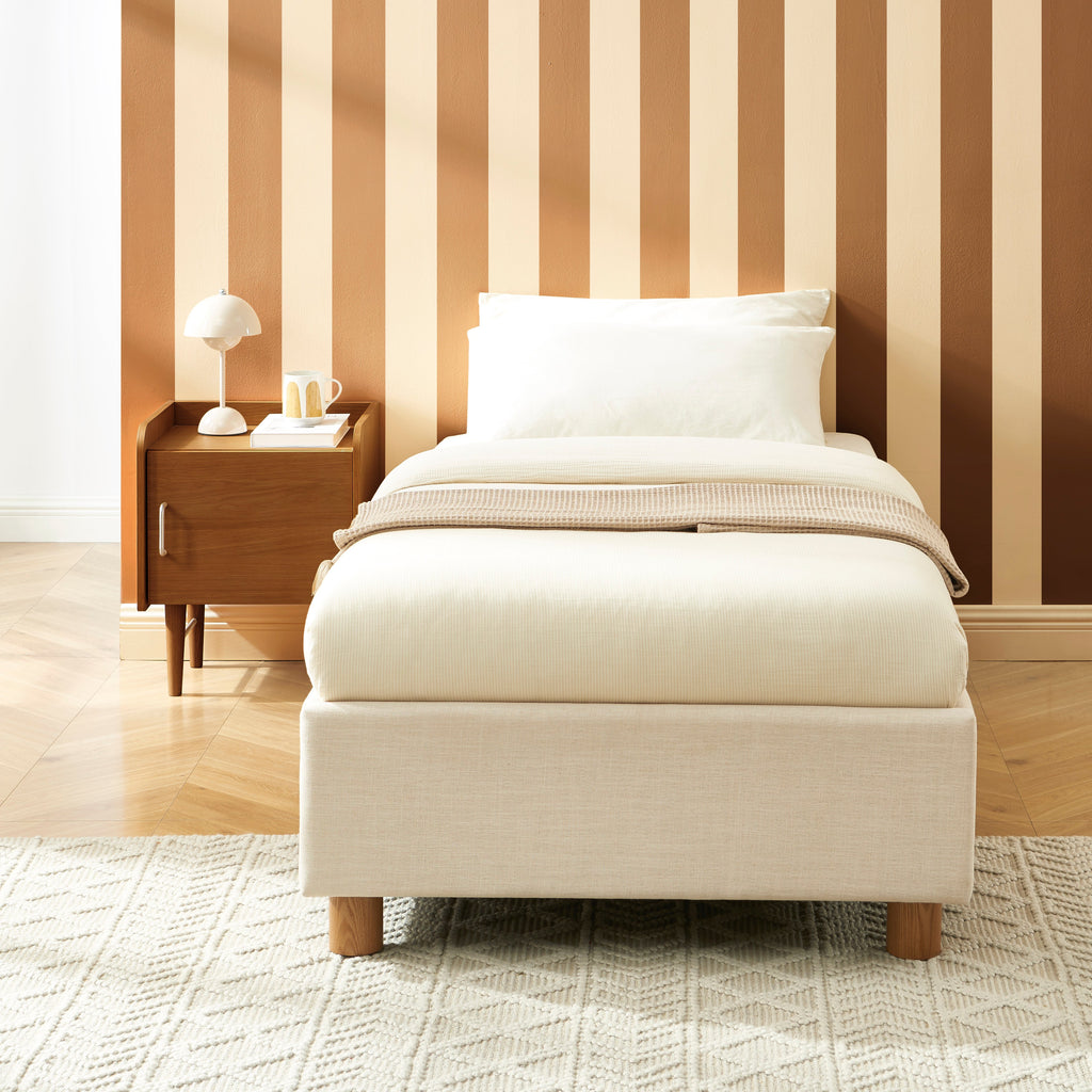 Korall - Lit Enfant - Tissu - Beige Lin
