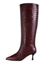 Bottes Somebody Told Me - Burgundy