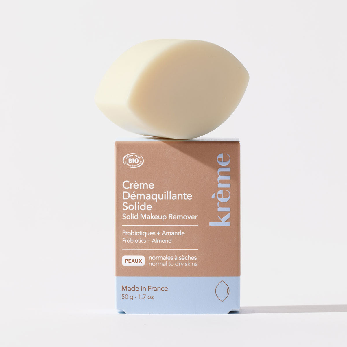 Démaquillant solide visage aux probiotiques