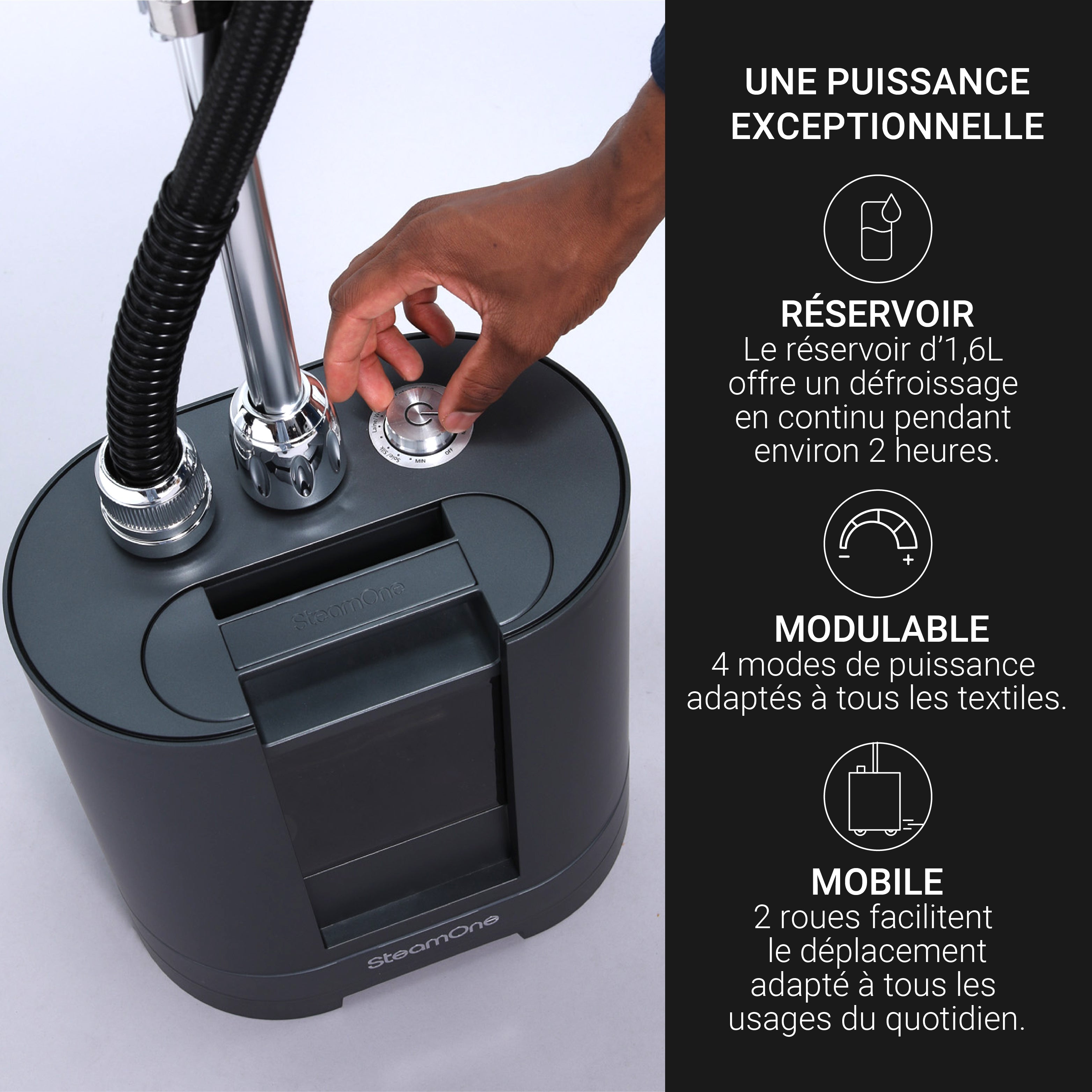 Steamer Vertical - Dualys 2 - Titanium