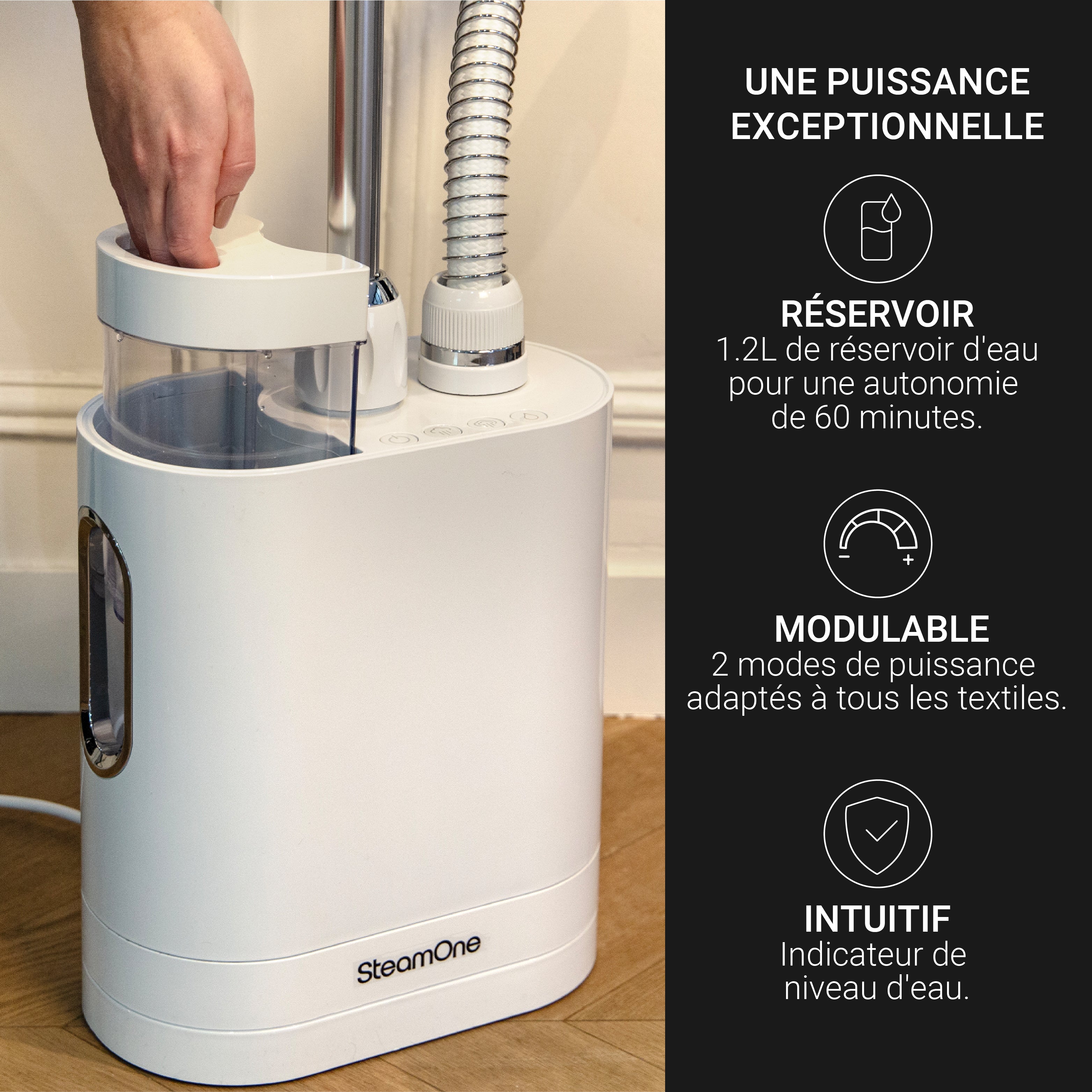 Steamer Vertical - Unilys - Blanc