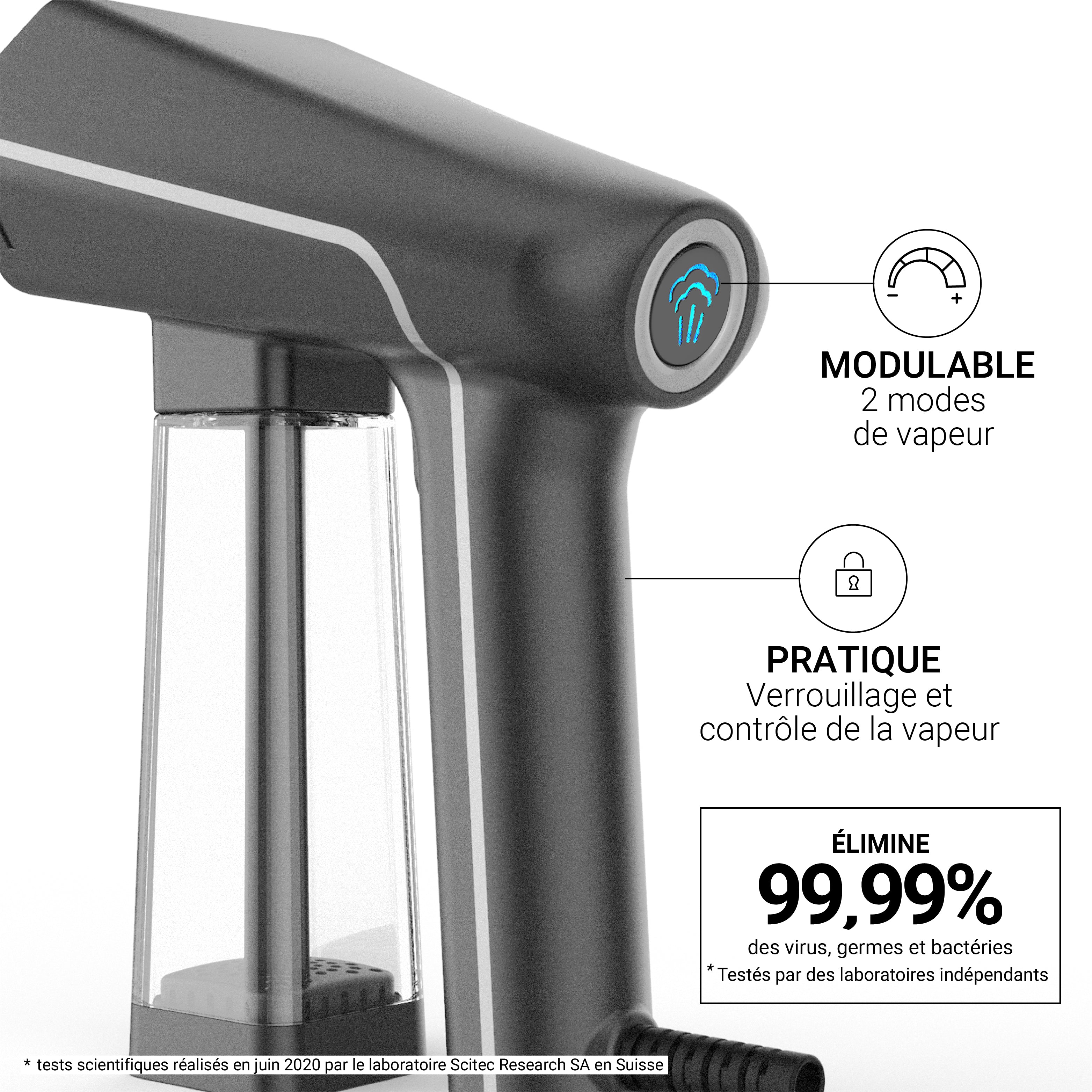 Steamer Portatif - Victor - Titanium