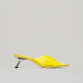 Mules Kitten Heel Pvc - Yellow