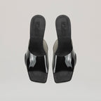 Mules Kitten Heel Pvc - Black