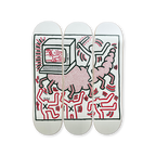 Keith Haring's Untitled (centipede) skateboard art by the skateroom
