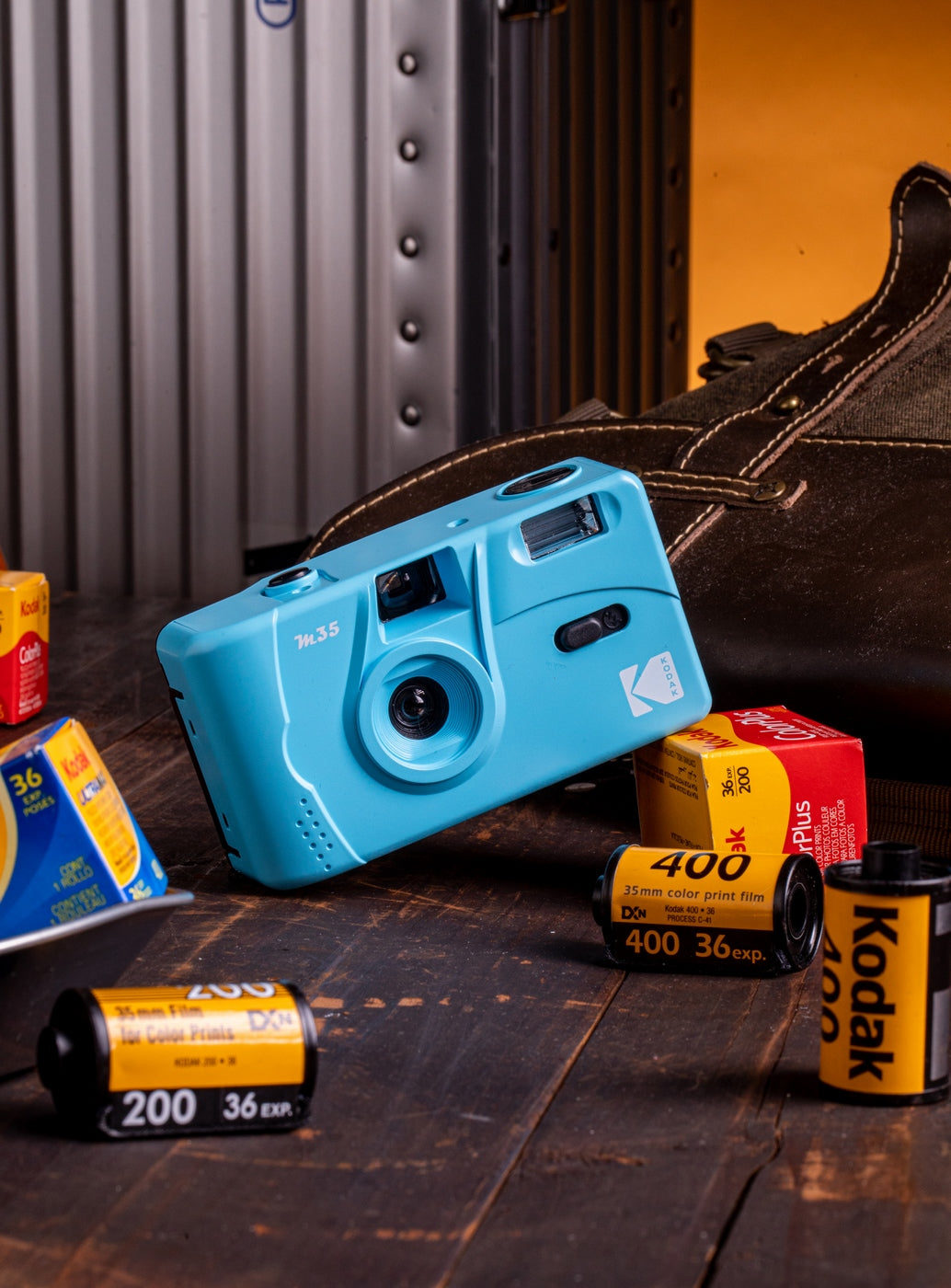 Appareil Photo Argentique - M35 - Bleu - 2 Pellicules Couleur Offertes - Kodak