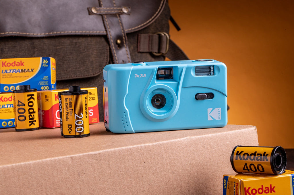 Appareil Photo Argentique - M35 - Bleu - 2 Pellicules Couleur Offertes - Kodak