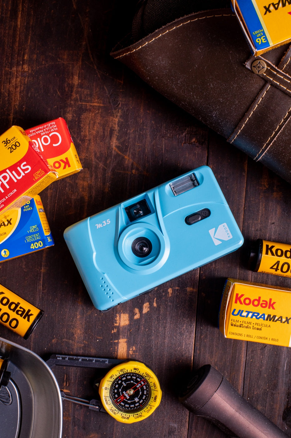 Appareil Photo Argentique - M35 - Bleu - 2 Pellicules Couleur Offertes - Kodak