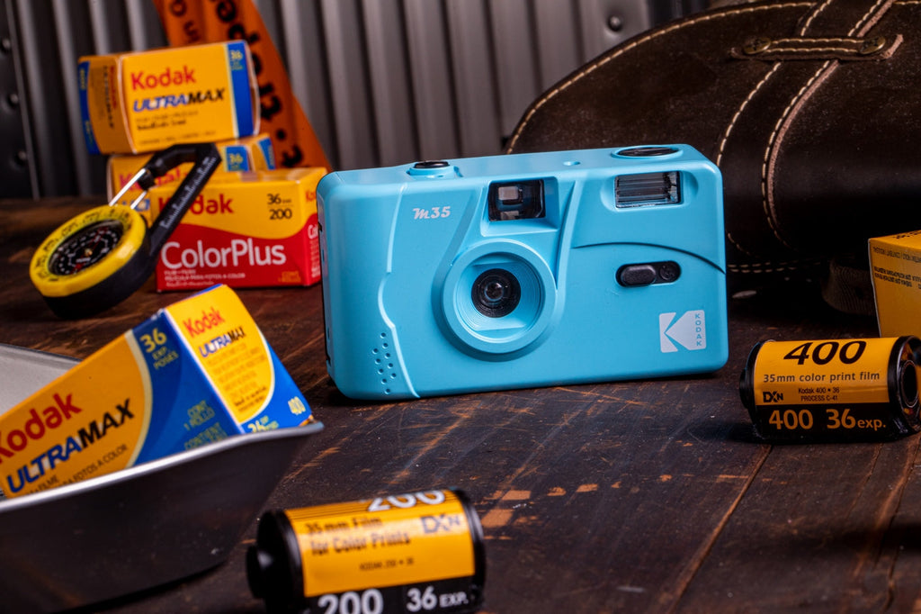 Appareil Photo Argentique - M35 - Bleu - 2 Pellicules Couleur Offertes - Kodak