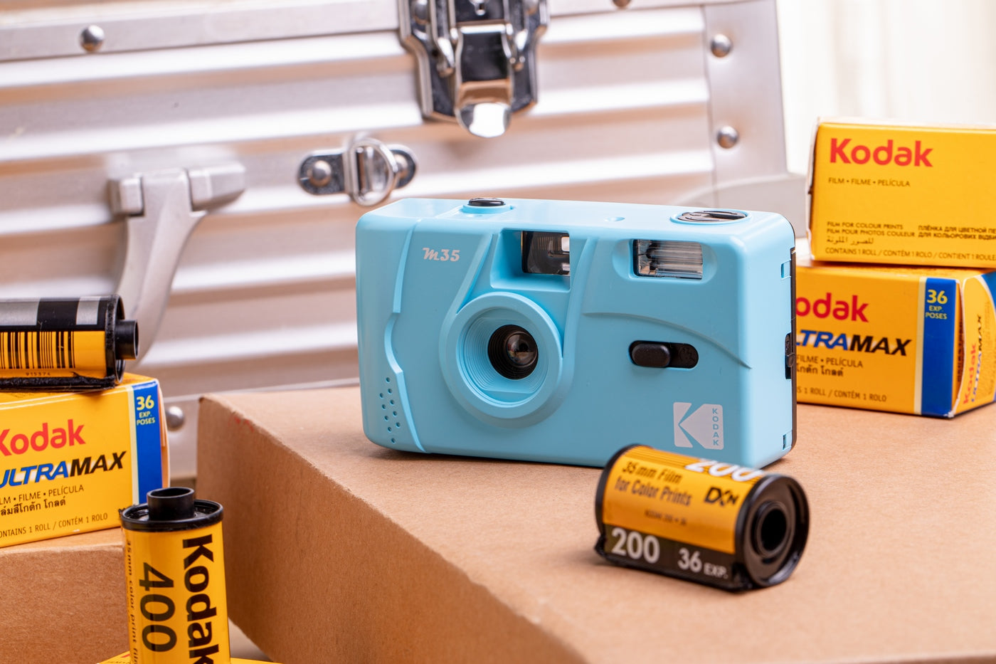 Appareil Photo Argentique - M35 - Bleu - 2 Pellicules Couleur Offertes - Kodak