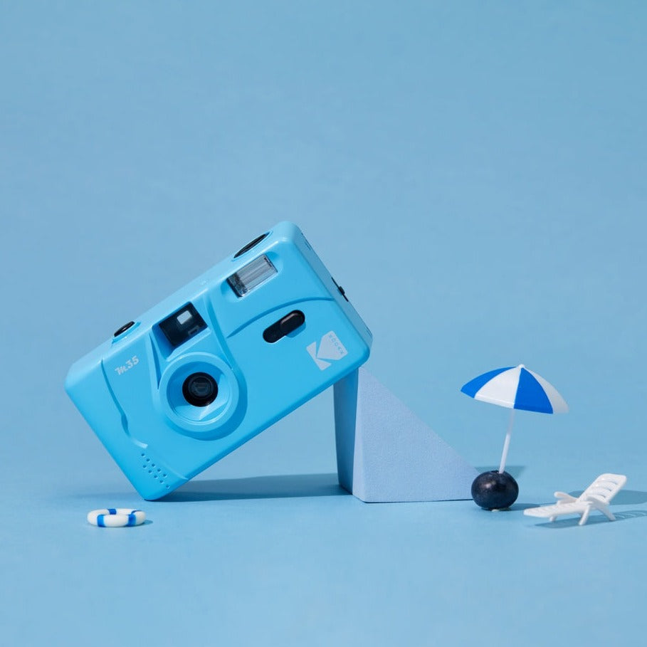 Appareil Photo Argentique - M35 - Bleu - 2 Pellicules Couleur Offertes - Kodak