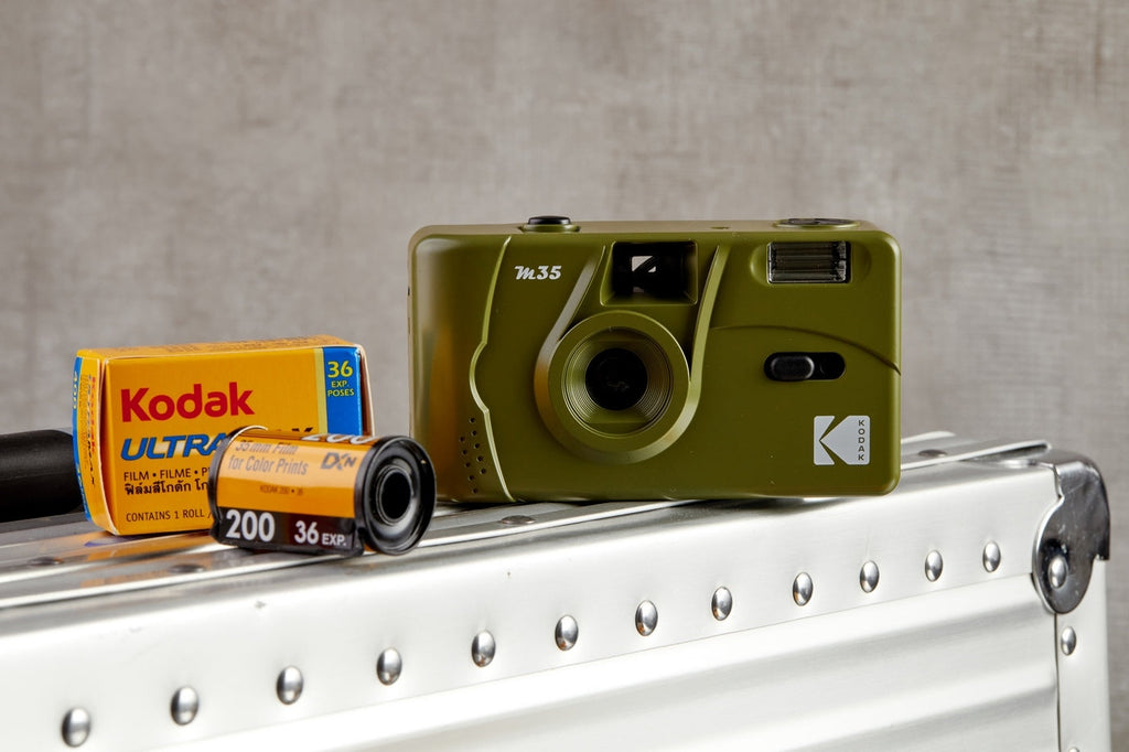 Appareil Photo Argentique - M35 - Vert Olive - 2 Pellicules Couleur Offertes - Kodak