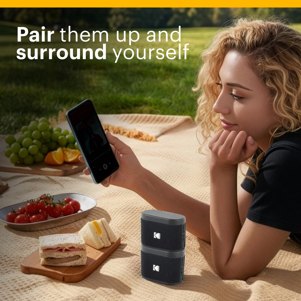 Mini Enceinte Bluetooth - Brix - Orange - Kodak