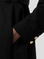 Robe Kurtis In Black Technical Fabric