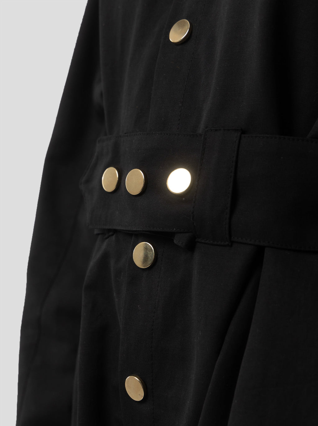 Robe Kurtis In Black Technical Fabric