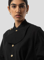Robe Kurtis In Black Technical Fabric