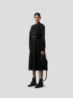 Robe Kurtis In Black Technical Fabric