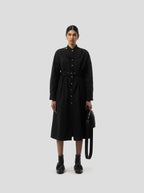Robe Kurtis In Black Technical Fabric