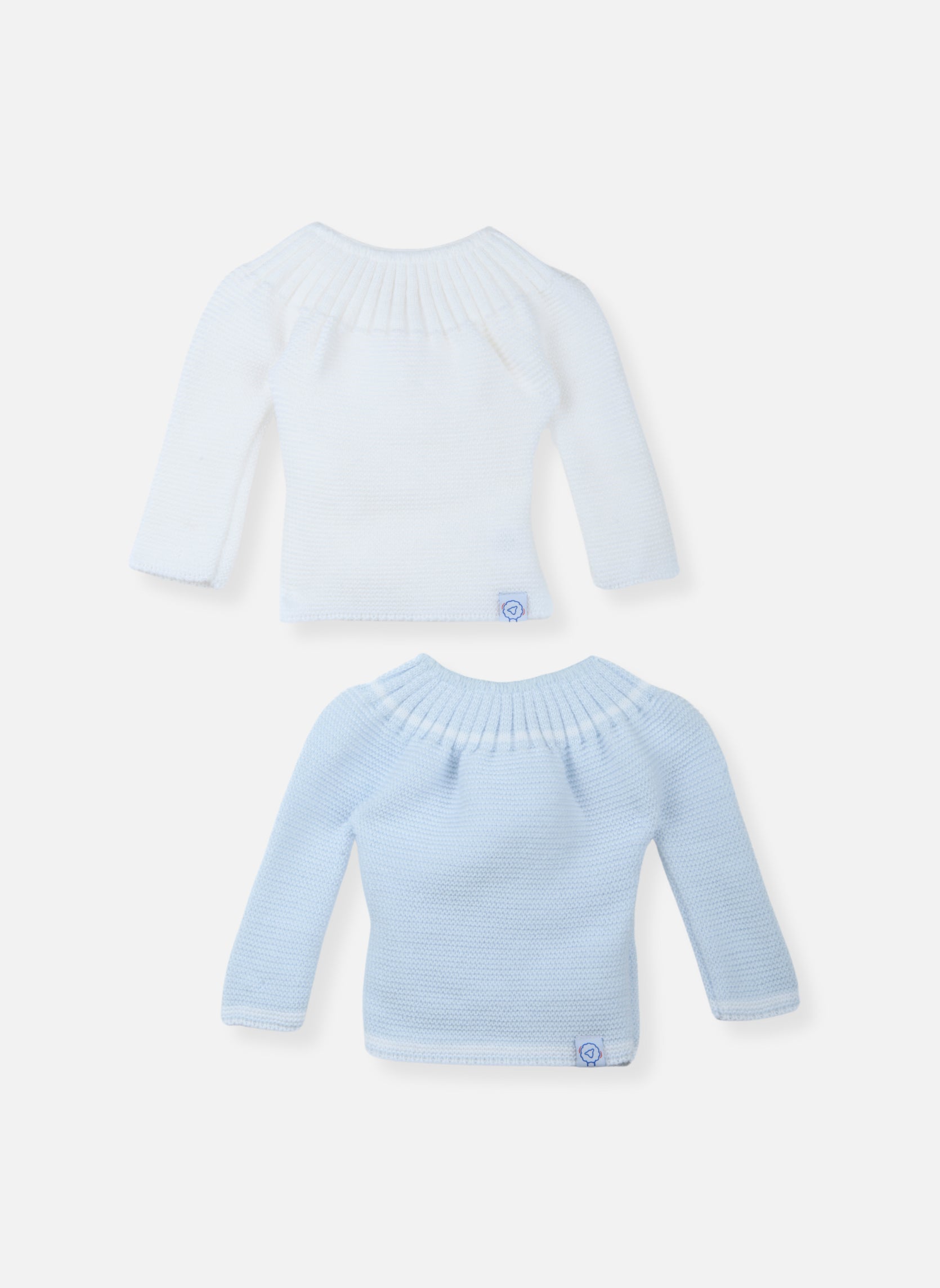 Lot De 2 Brassières À Liens - Bleu Layette