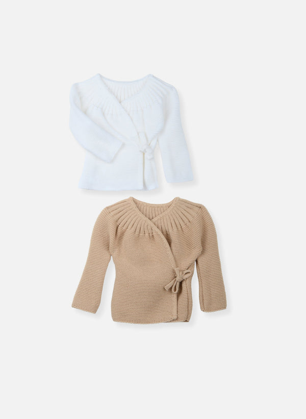 Lot De 2 Brassières À Liens - Blanc/Moka