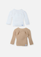 Lot De 2 Brassières À Liens - Blanc/Moka