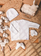 Lot Maternité Coton Bio - Blanc