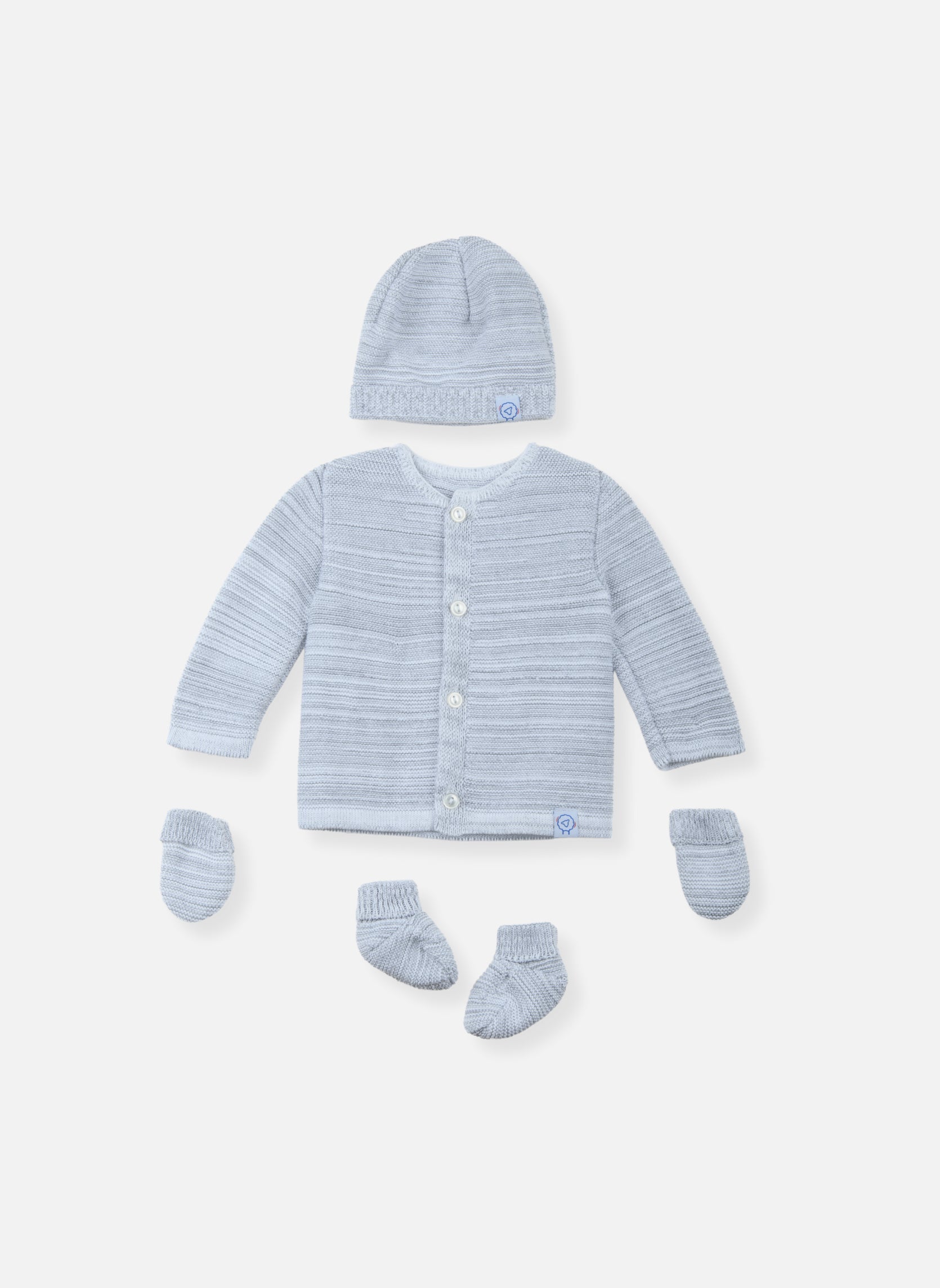 Lot Maternité Coton Bio - Gris Chiné