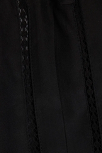 Top Lace Inset Sl - Noir