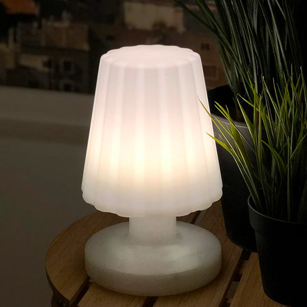 Lady Mini - Lampe De Table Sans Fil - Polyéthylène - Blanc