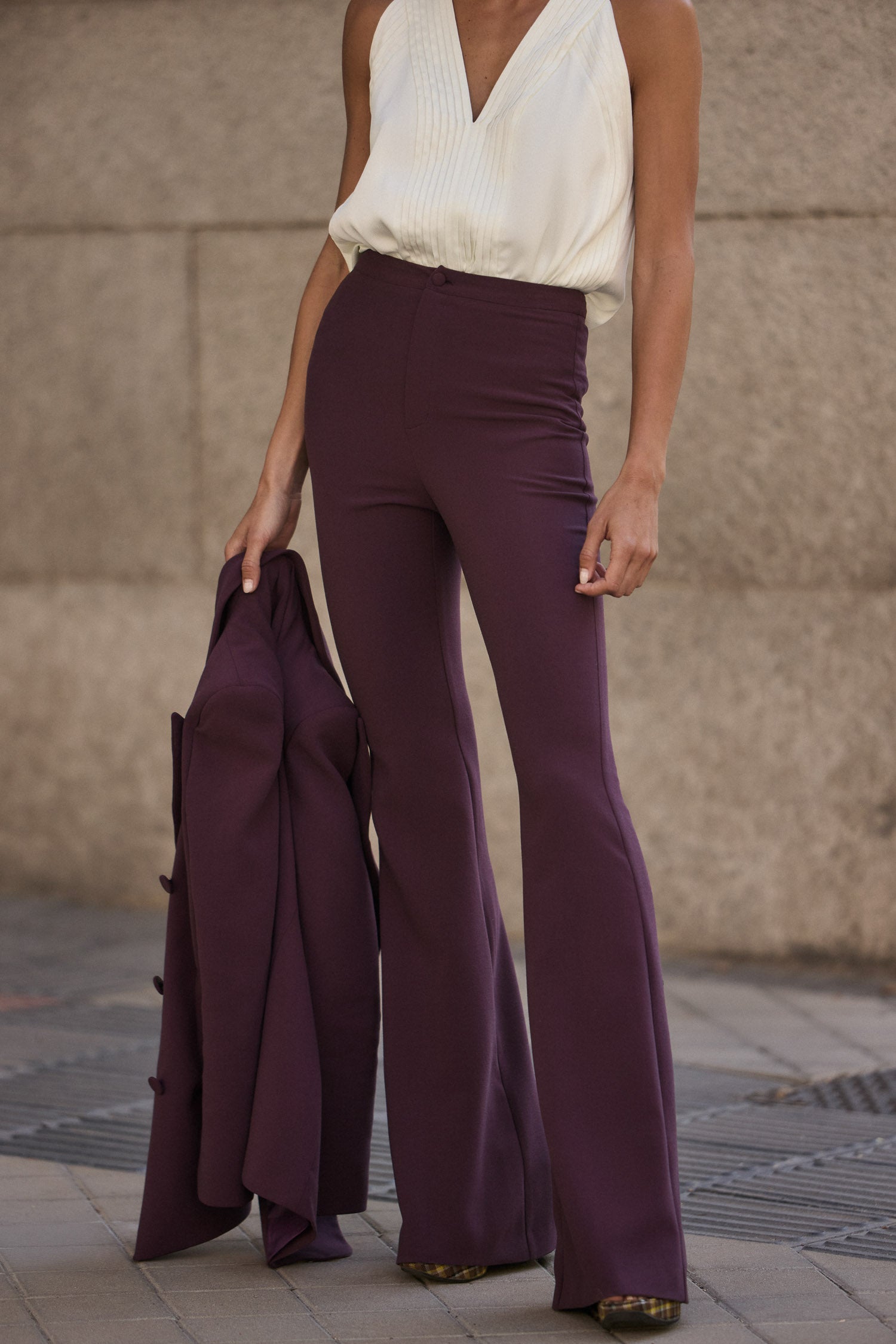 Pantalon Ons Berenjena