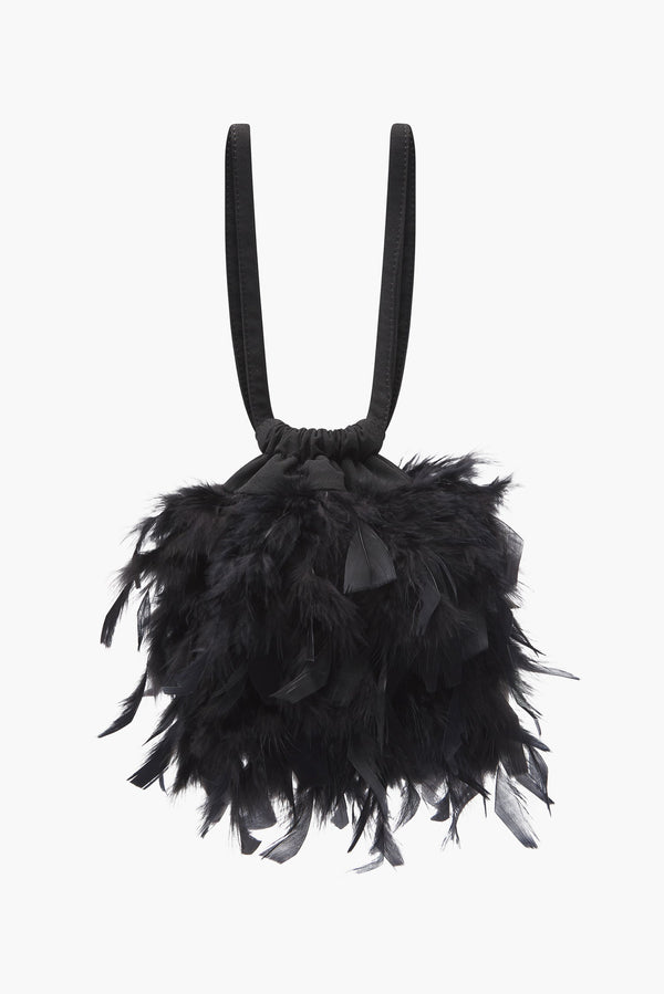 Sac Bruna Plumas Negro