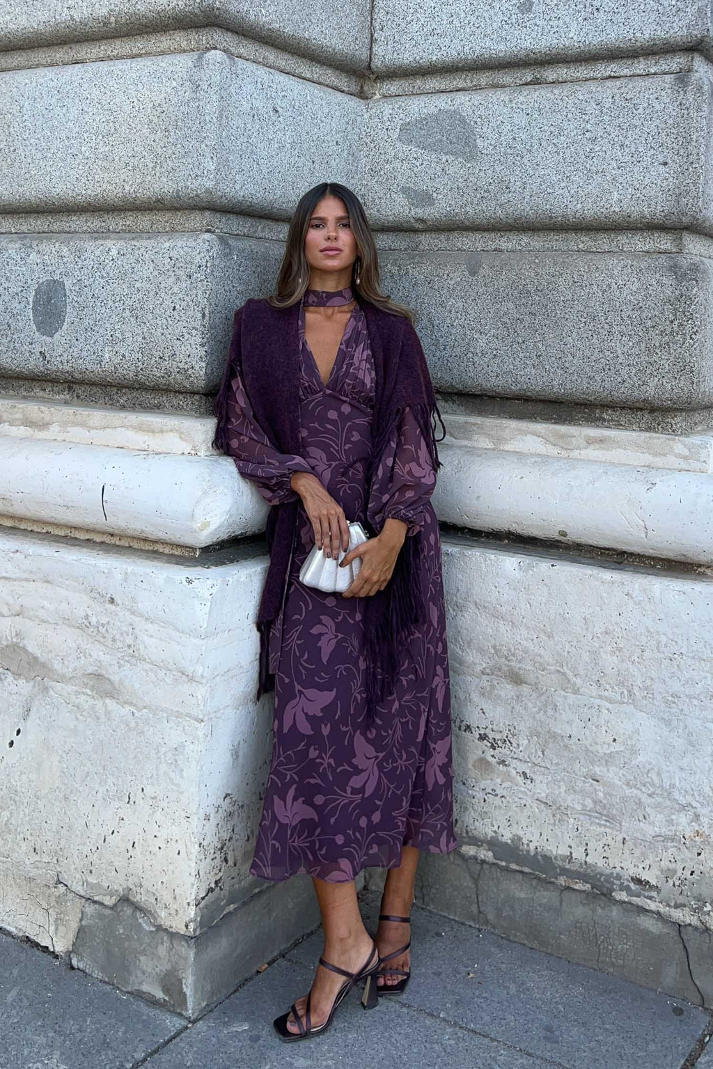 Robe Nabuco Florisse Morado