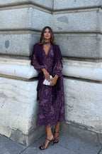 Robe Nabuco Florisse Morado