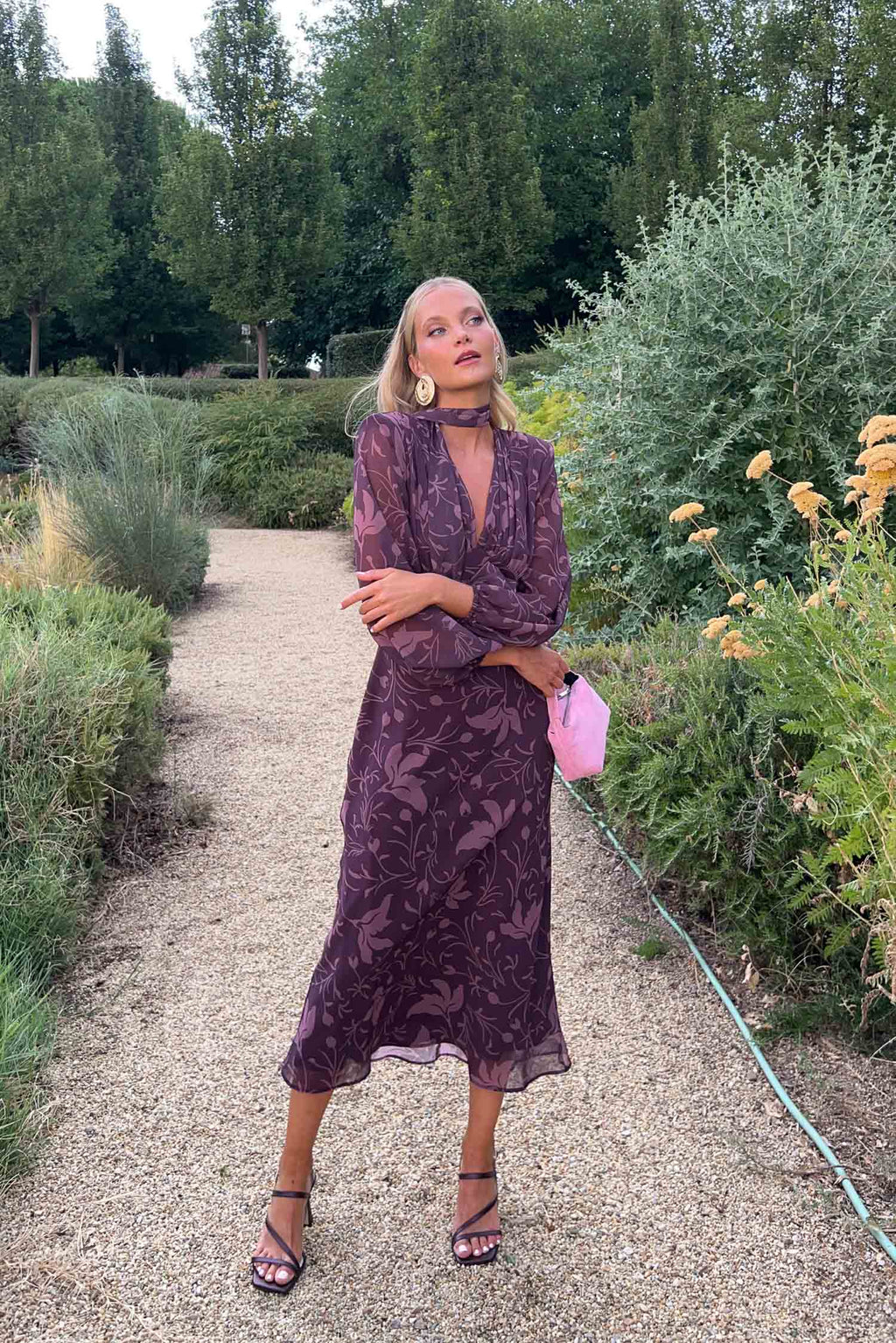 Robe Nabuco Florisse Morado