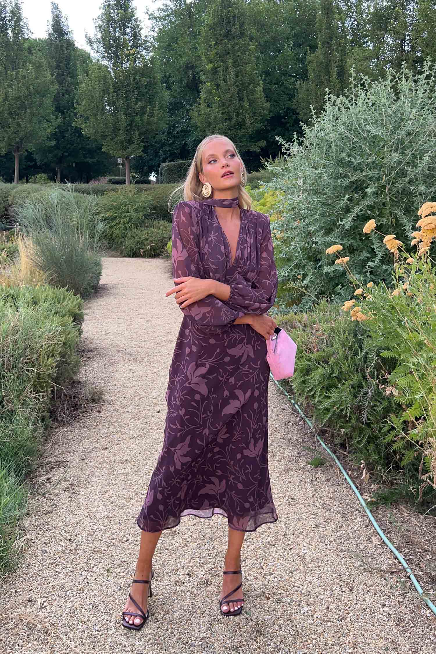 Robe Nabuco Florisse Morado