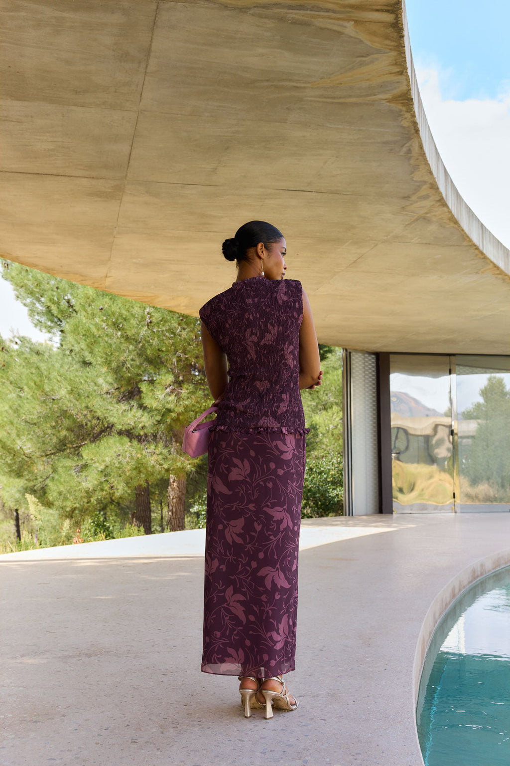 Robe Raisa Florisse Morado