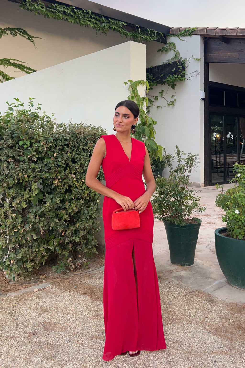 Robe Venetia Carmín