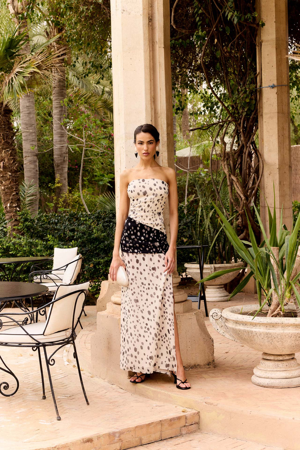 Robe Camille Topos Crudo