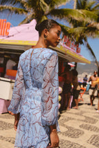 Robe Coelho Floreza Azul