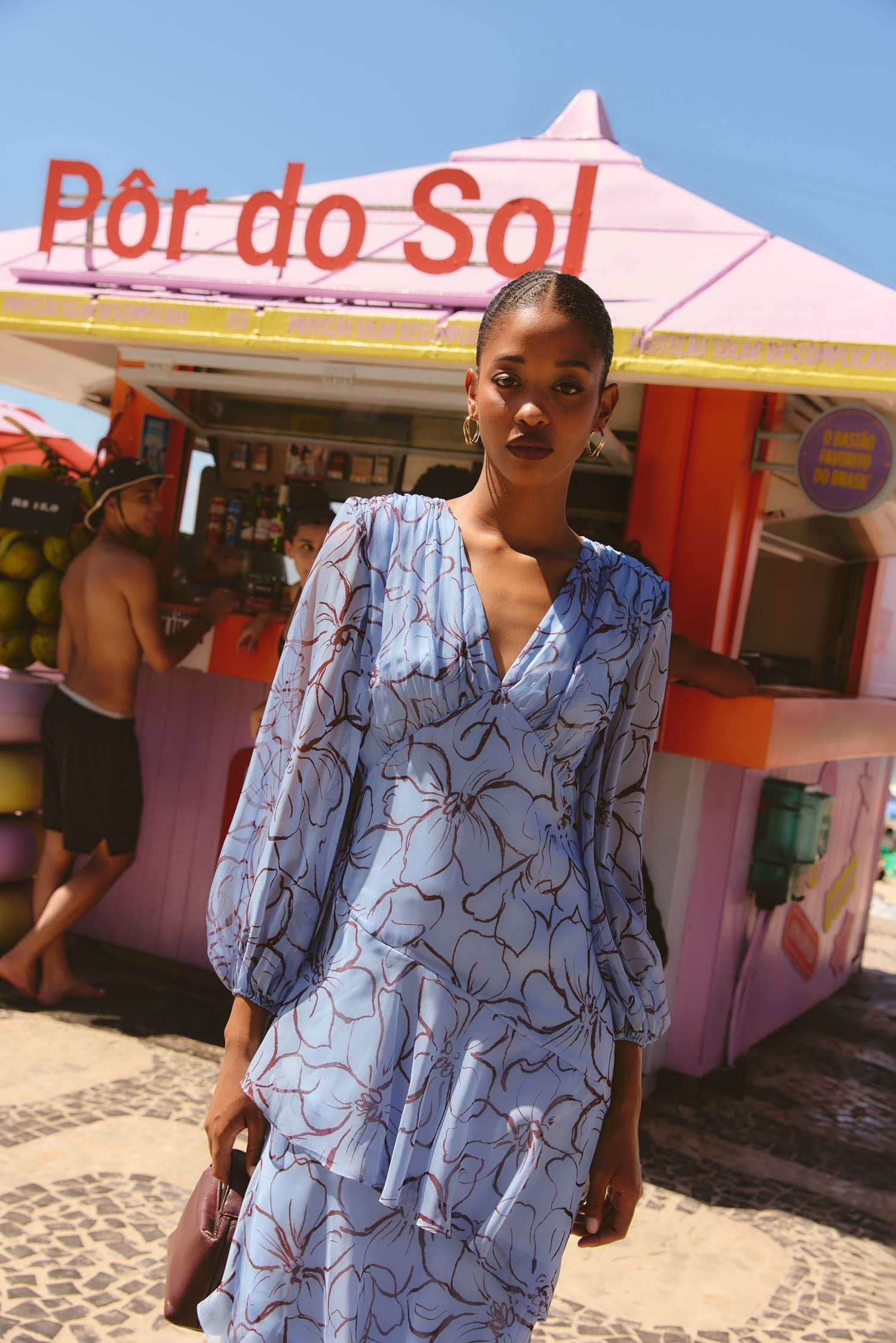Robe Coelho Floreza Azul