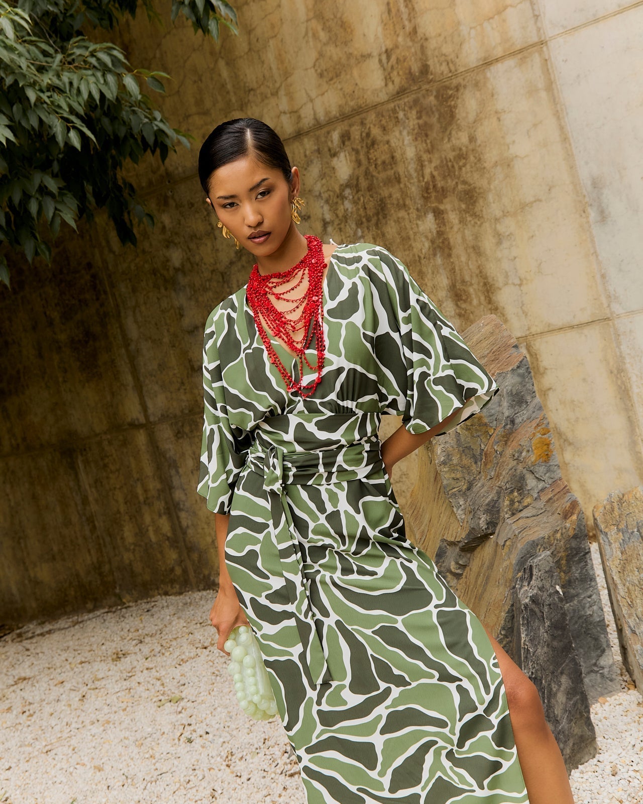 Robe Kyoto Arrecife Verde
