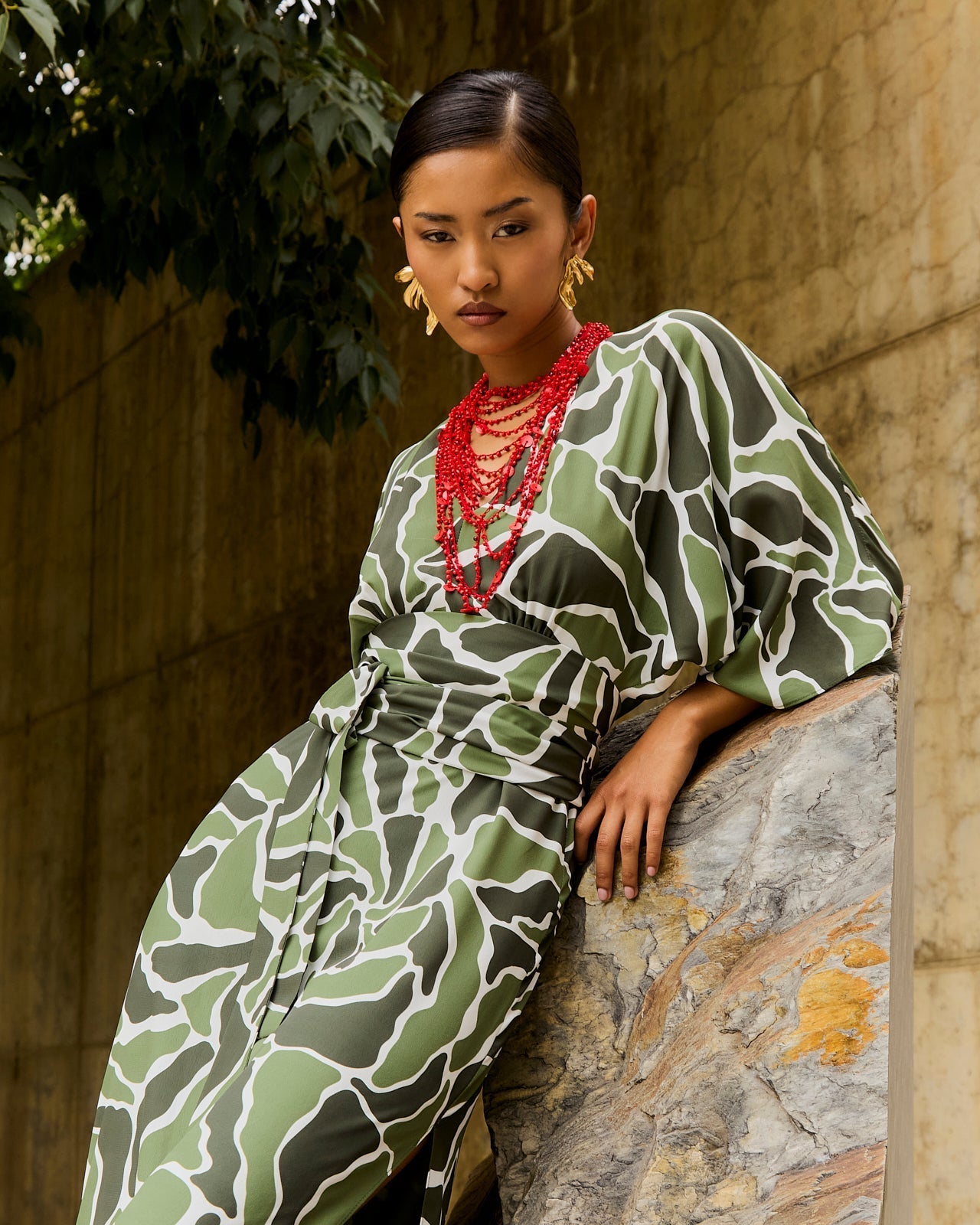 Robe Kyoto Arrecife Verde