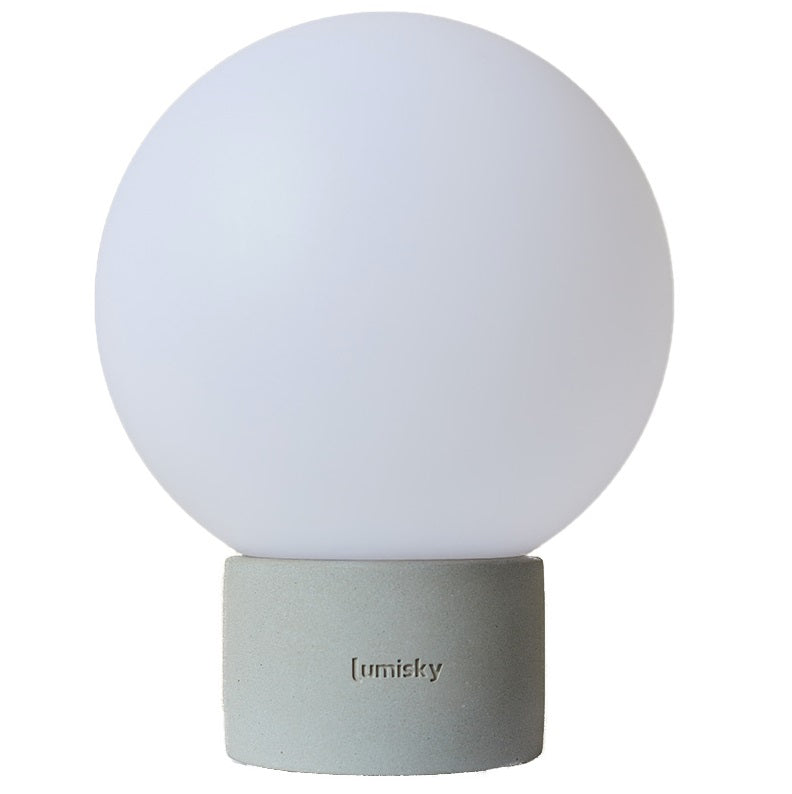 Terra - Lampe De Table Sans Fil - Béton - Gris