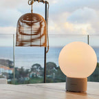 Terra - Lampe De Table Sans Fil - Béton - Gris