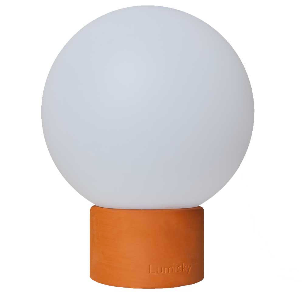 Terra - Lampe De Table Sans Fil - Terre Cuite - Rouge