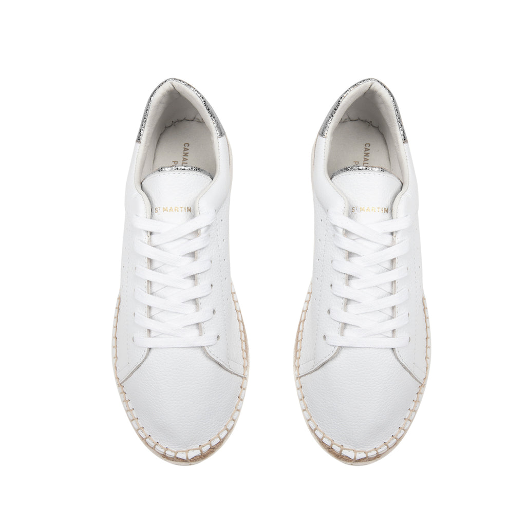 Canal Saint Martin - Baskets Espadrille Lancry - Argent - Femme