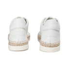 Canal Saint Martin - Baskets Espadrille Lancry - Full Blanc Lacet Doré - Femme
