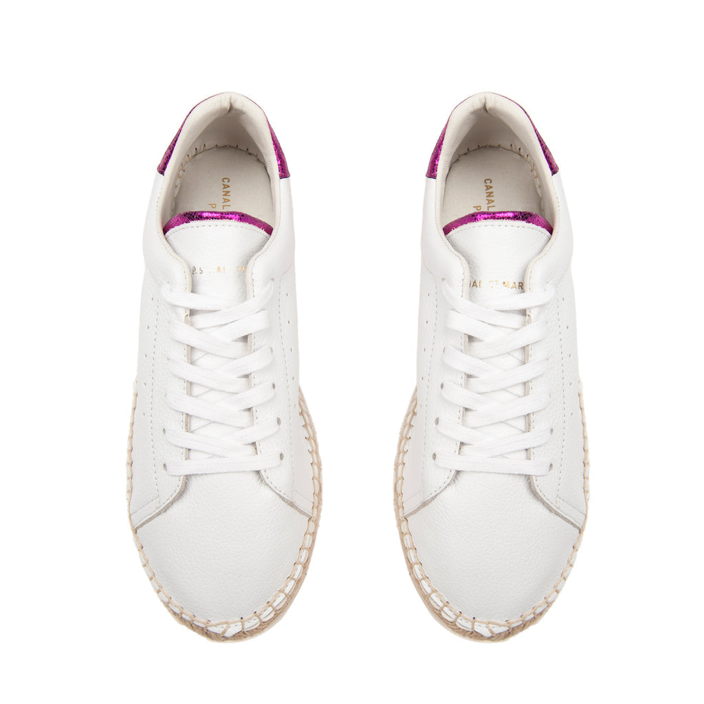 Canal Saint Martin - Baskets Espadrille Lancry - Fuschia Irisé - Femme