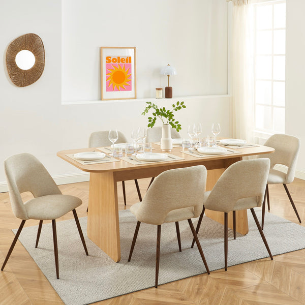 Lango - Table À Manger - Effet Chêne